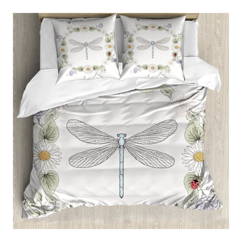 Bild von Abakuhaus Libelle Bettbezug Set – Farm Life Thema Dragonfly