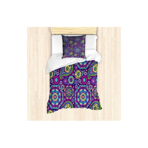 Bild von ABAKUHAUS Bettwäsche Set - Lila Mandala