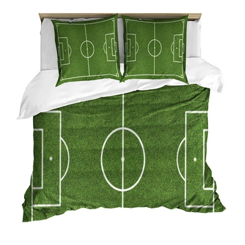 Bild von Abakuhaus Bettwäsche Set - Fußball-Stadion-Feld