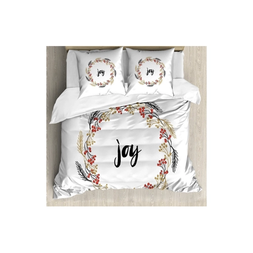 Bild von ABAKUHAUS Freude Bettbezug Set - Kränze Vintage Design