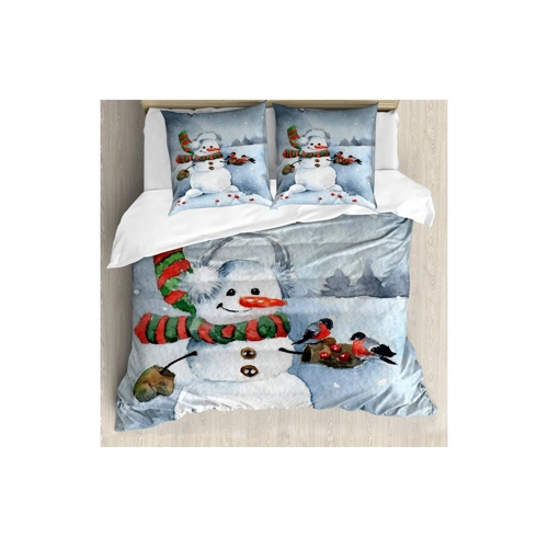 Bild von ABAKUHAUS Schneemann Bettbezug Set im Test