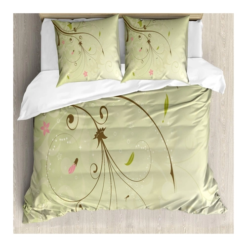 Bild von ABAKUHAUS Grün und Brown Bettbezug Set – Eleganz und Komfort vereint