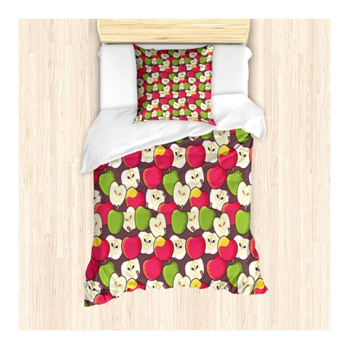 Bild von ABAKUHAUS Apfel Bettbezug Set – Ein frischer Look für Ihr Schlafzimmer