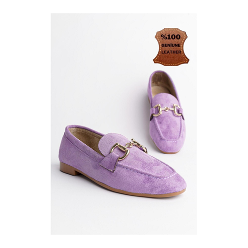 Bild von MUGGO Mona Garantierte Loafer-Freizeitschuhe aus Leder mit Metallschnalle für Damen - 39