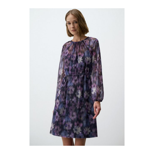 Bild von Elegantes Jimmy Key Midikleid in Lila mit Blumenmuster