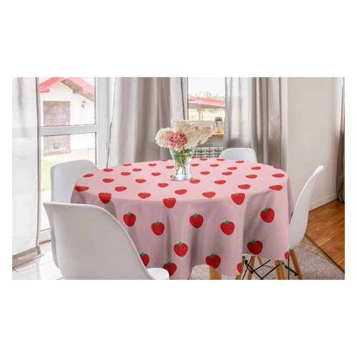 Bild von ABAKUHAUS Vintage Tribal Runde Tischdecke – Stilsichere Tischdekoration