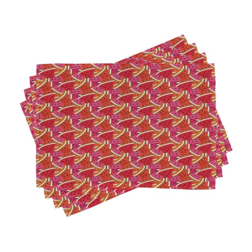 Bild von Abakuhaus Platzset mit Obst Cartoon Design – Ein modernes Statement für Ihren Tisch