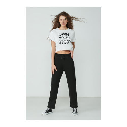 Bild von C&City Jogginghose Mit Geradem Bein 901 Schwarz für Damen - 2XL