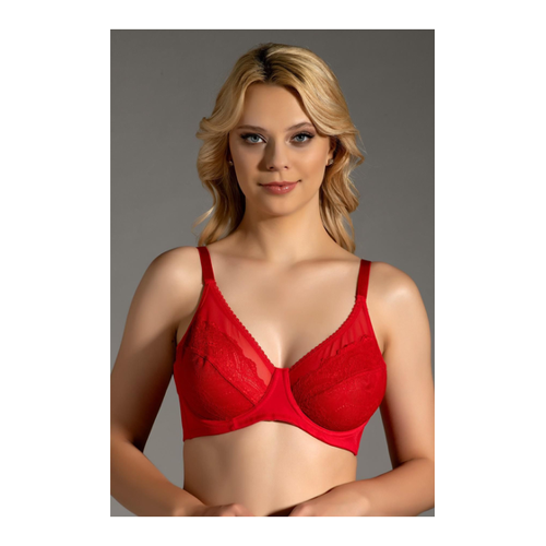 Bild von C&City Spitzen-minimizer-bh C12301 Rot für Damen - 90C