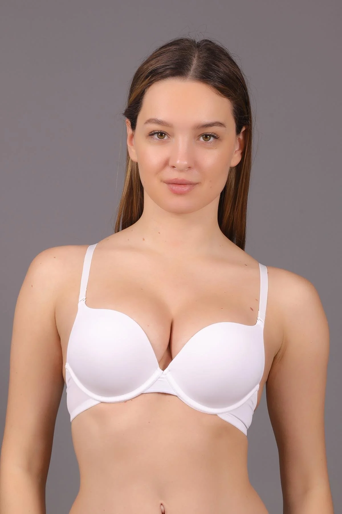 Bild von C&City Doppelter Push-up-stütz-bh C17030 Weiß für Damen - 90B