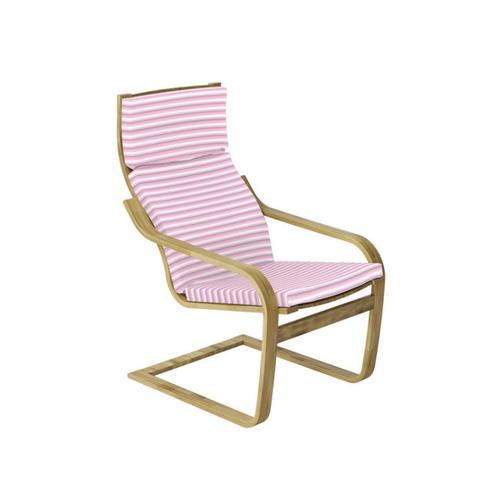 Bild von Abakuhaus Stuhlkissen Sitzkissen mit Hakenschlaufe und Reißverschluss, Geometrisch Pink Tones Stripes