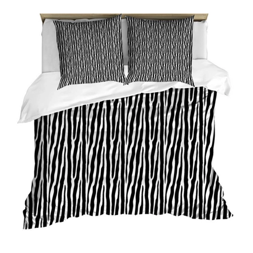 Bild von Abakuhaus Bettwäsche Set im Zebra-Druck fürs Schlafzimmer