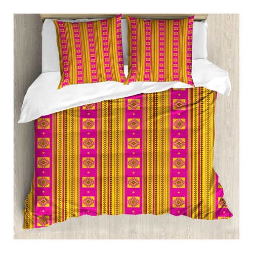 Bild von Erfrischende Farben und modernes Design: ABAKUHAUS Ethnisch Bettbezug Set