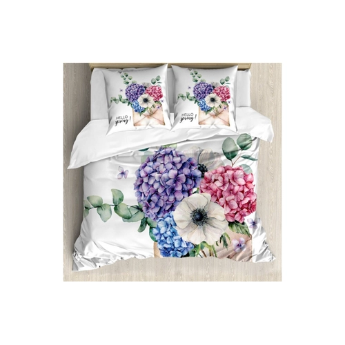 Bild von Harmonische Frühlingsboten für Ihr Schlafzimmer: ABAKUHAUS Hortensie Bettbezug Set
