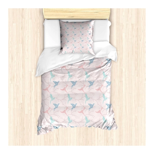 Bild von ABAKUHAUS Vögel Bettbezug Set – Eleganz für Ihr Schlafzimmer