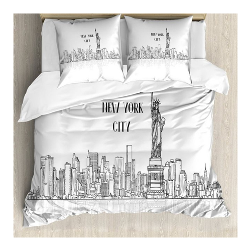 Bild von ABAKUHAUS NYC Bettbezug Set für Einzelbetten