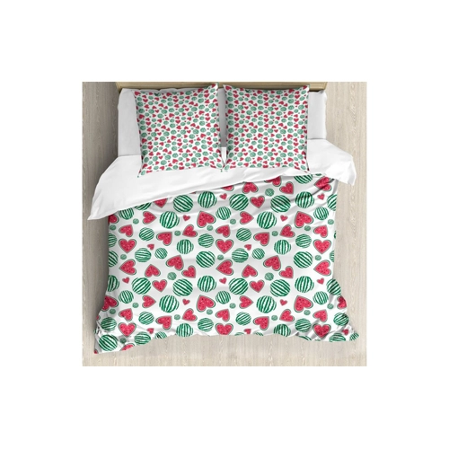Bild von ABAKUHAUS Melone Bettbezug Set für Einzelbetten