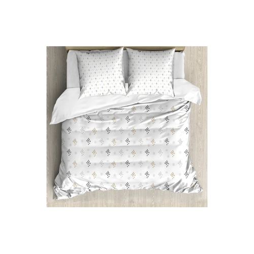Bild von ABAKUHAUS Geometrisches Bettbezug Set - Ink Splash Blob Spots