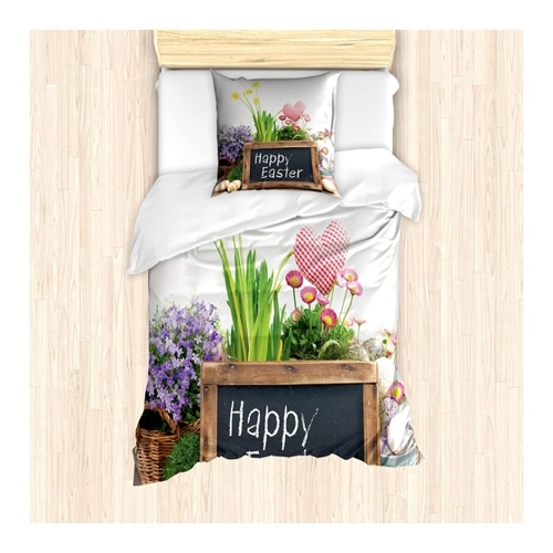 Bild von ABAKUHAUS Ostern Bettbezug Set für Einzelbetten – Ein Blickfang für Ihr Schlafzimmer