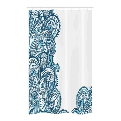 Bild von Abakuhaus Duschvorhang Badezimmer Deko Set – Ethnisch Bohemian Curly Paisley Art