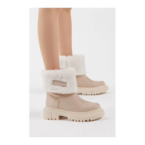 Bild von Tonny Black Bequeme Mold-Stiefel aus Wildleder und Wolle für Damen