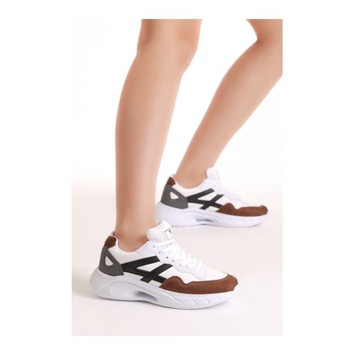Bild von Tonny Black Weißbraune, Gestreifte Sportschuhe für Damen
