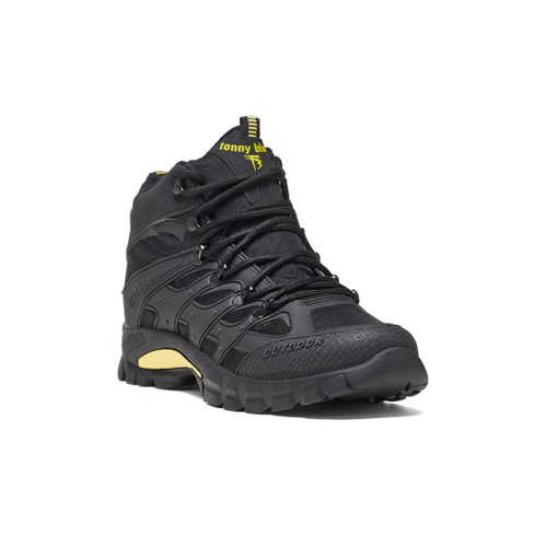 Bild von Tonny Black Gelb-schwarze Unisex-Stiefel mit bequemer Passform