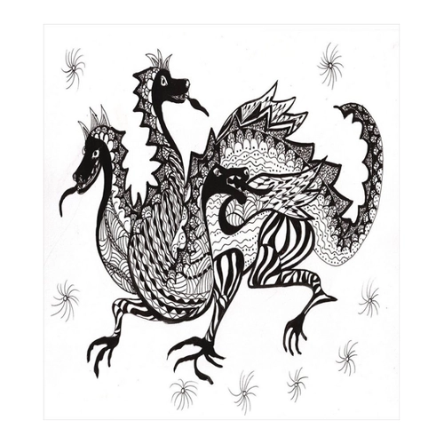 Bild von ABAKUHAUS Drachen Bettbezug Set – Allergiker geeignet mit charismatischen 3D-Designs