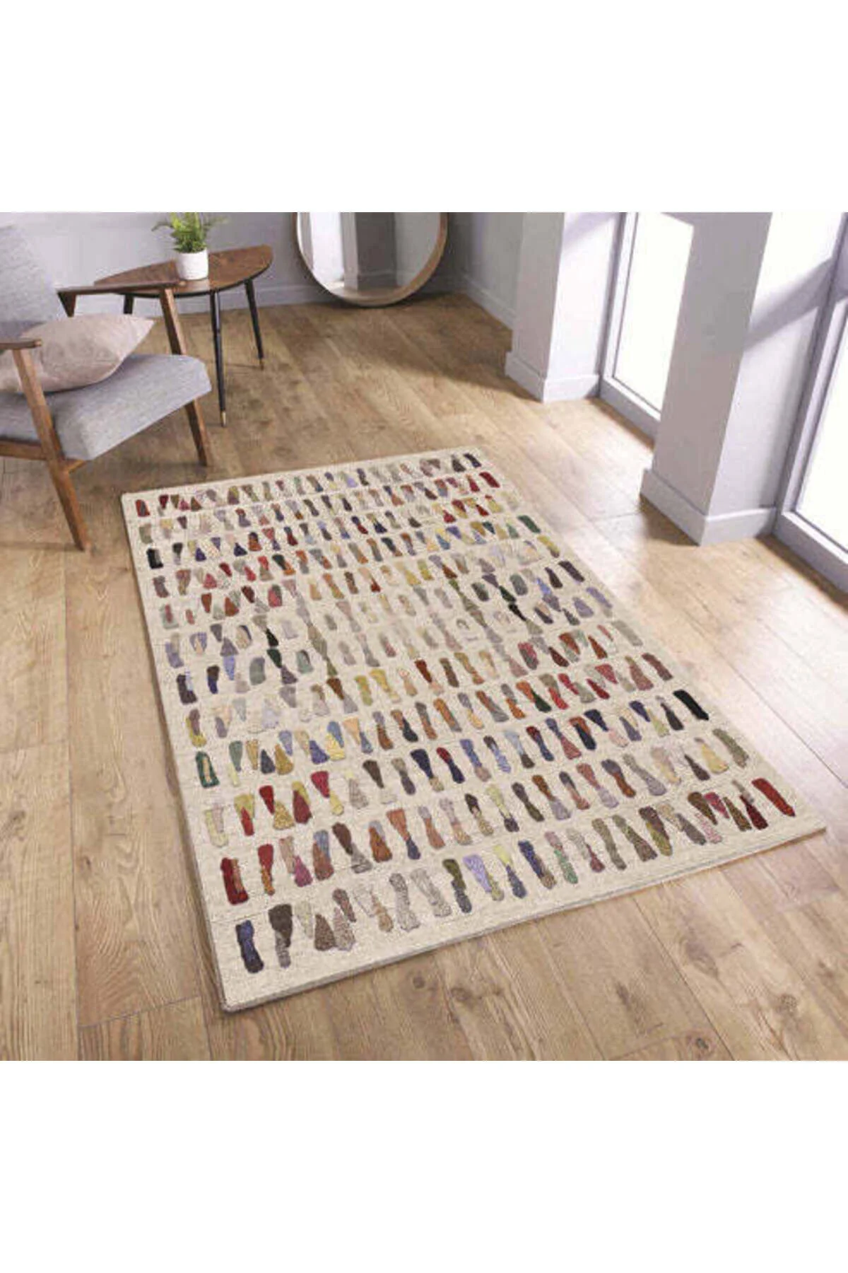 Bild von Bamyum Zola Bedruckter Teppich Chenille-druck Maschinell Hergestellt Teppich - 120 x 180