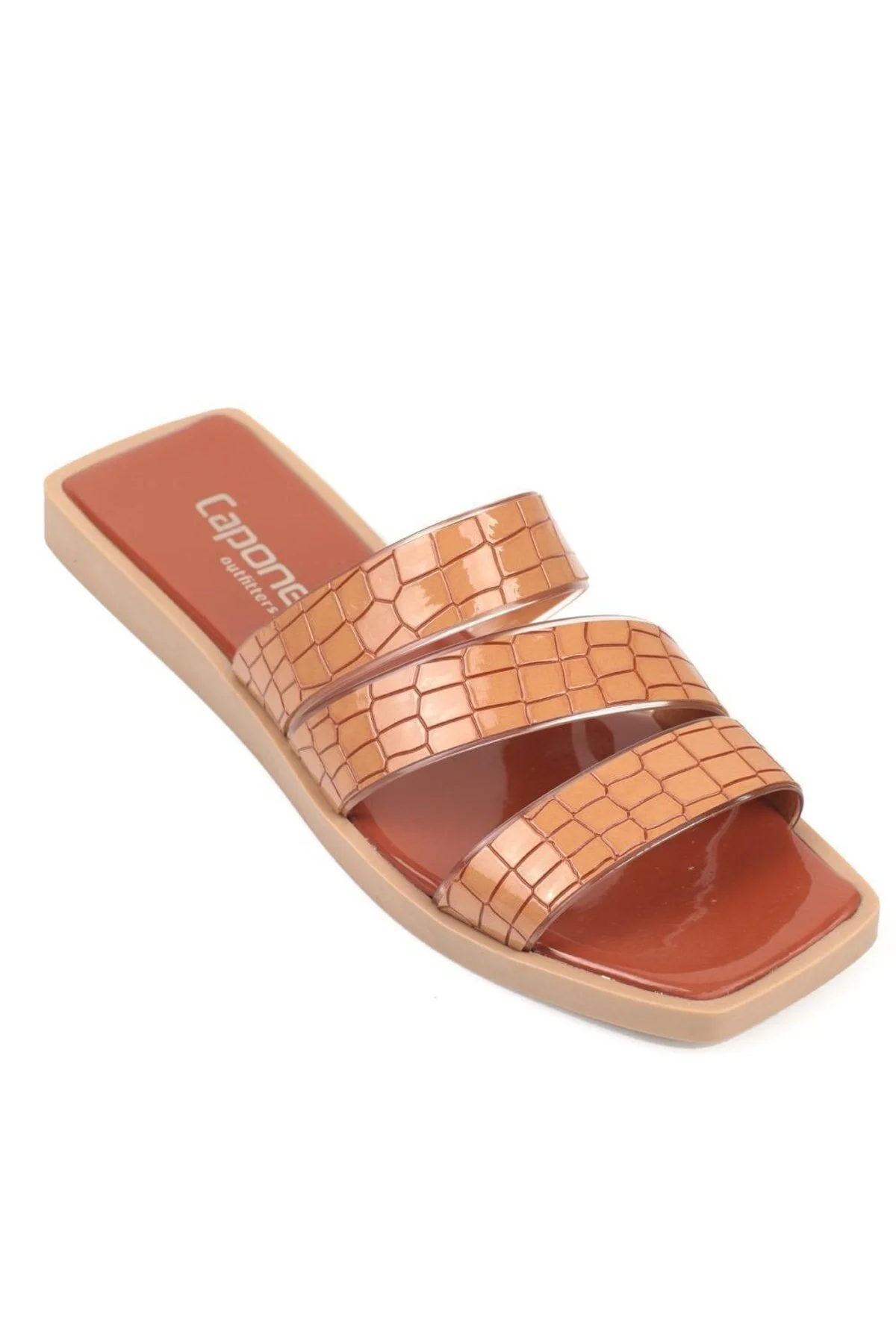 Bild von Capone Outfitters Capone 3 Streifen Transparente Hausschuhe für Damen - 37