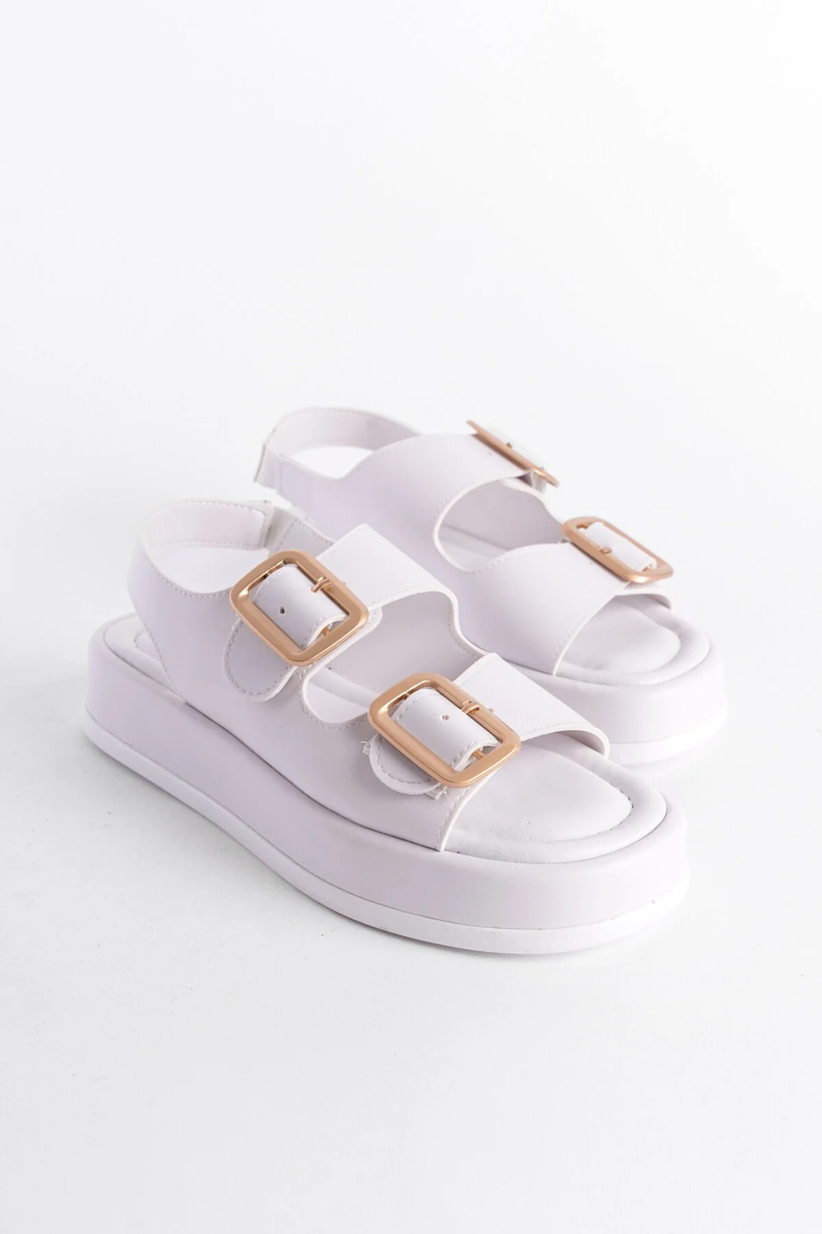 Bild von Capone Outfitters Sandalen Mit Keilabsatz Und Doppelter Riemenschnalle für Damen - 37
