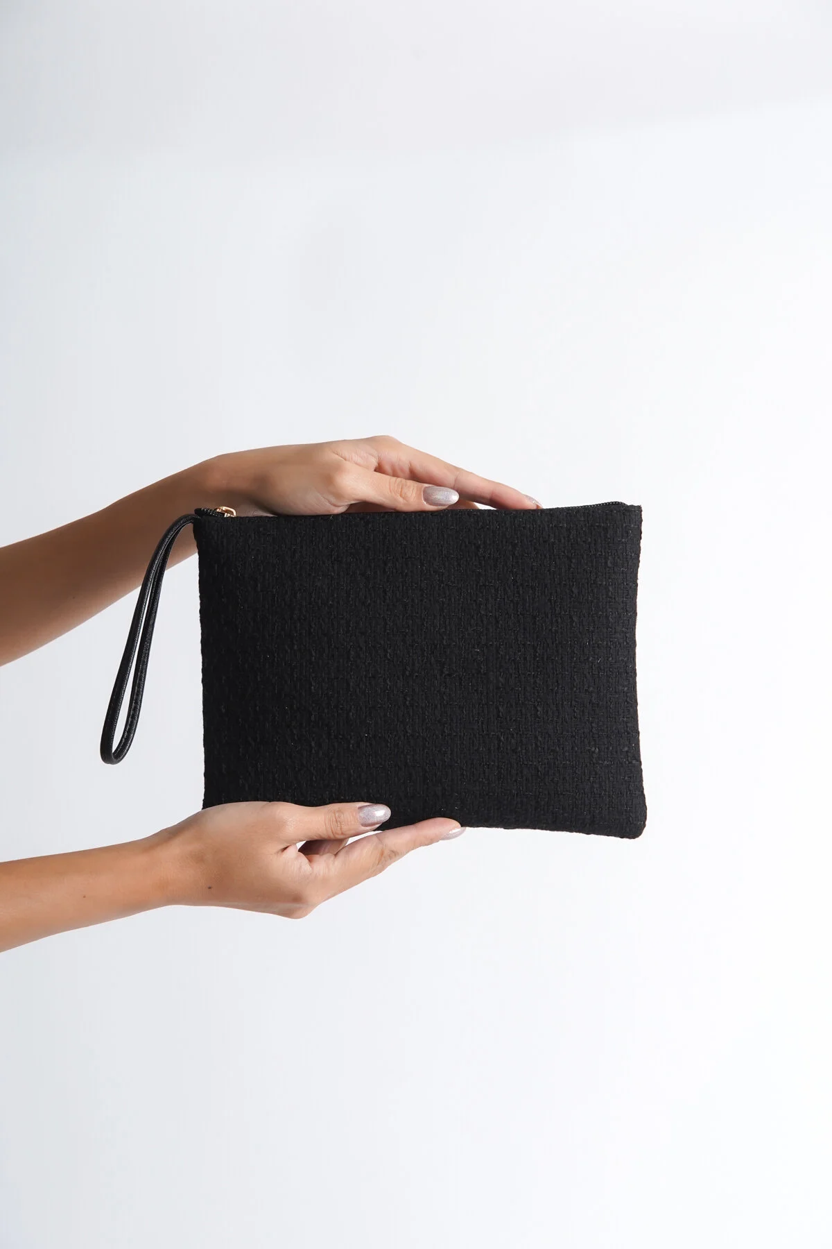 Bild von Capone Outfitters Paris Mini-tasche Aus Tweed In Schwarz für Damen - Standard