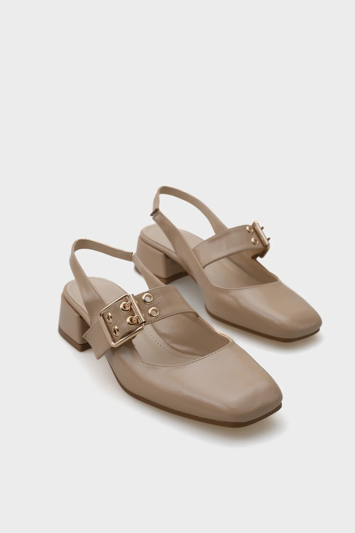 Bild von Capone Outfitters Mary Jane Schuhe Mit Mittlerem Absatz Und Schnalle für Damen - 38