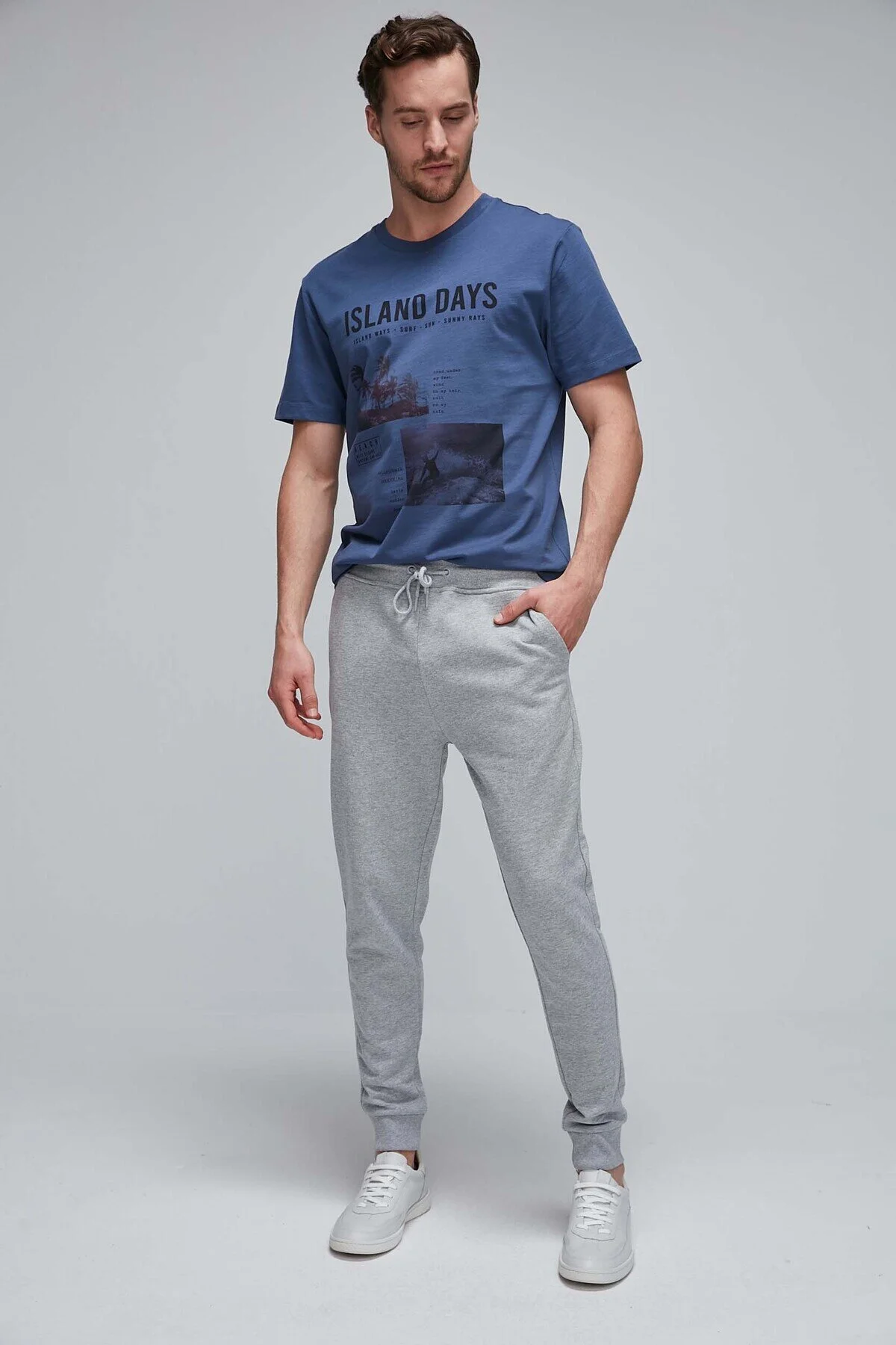 Bild von GRIMELANGE Jeremiah Jogginghose Mit Normalem Bein, Dehnbarem Stoffbund Und Elastischen Taschen In Grimelange-optik für Herren - 44