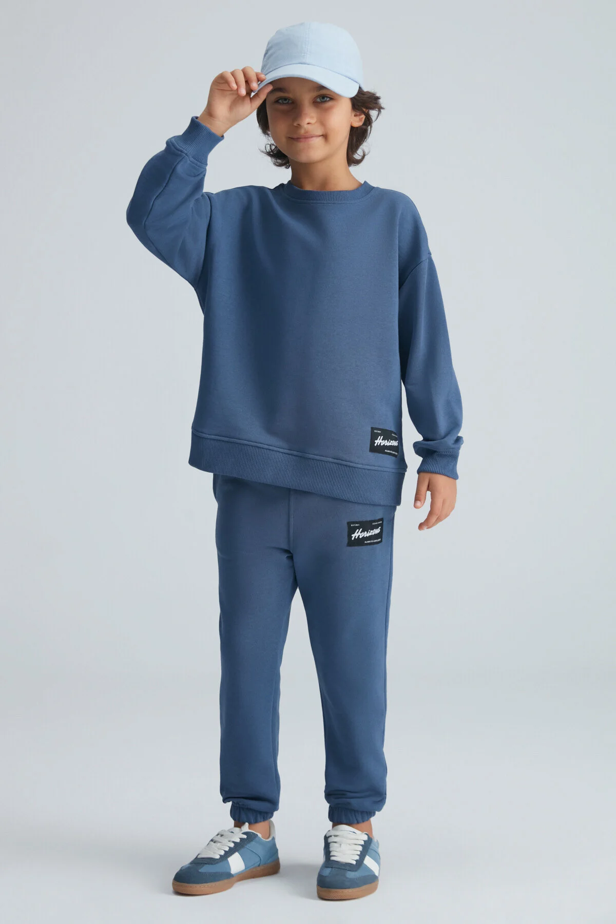 Bild von GRIMELANGE Nacer Indigo Comfort-trainingsanzug-set Für Jungen – Zieretikett für Herren - 7–8 Jahre