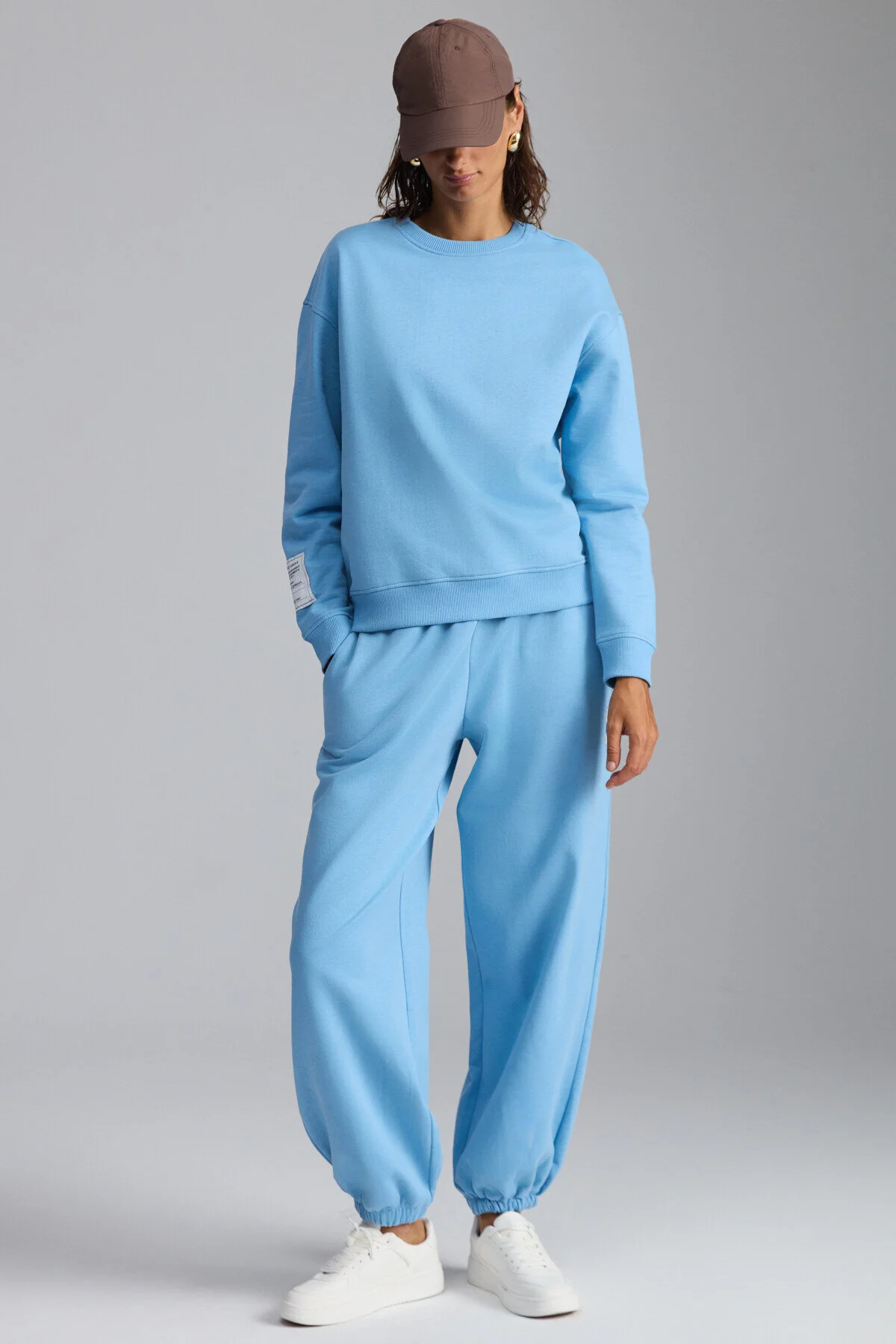 Bild von GRIMELANGE Dorka Sweatshirt Aus Bio-baumwolle In Blau für Damen - M