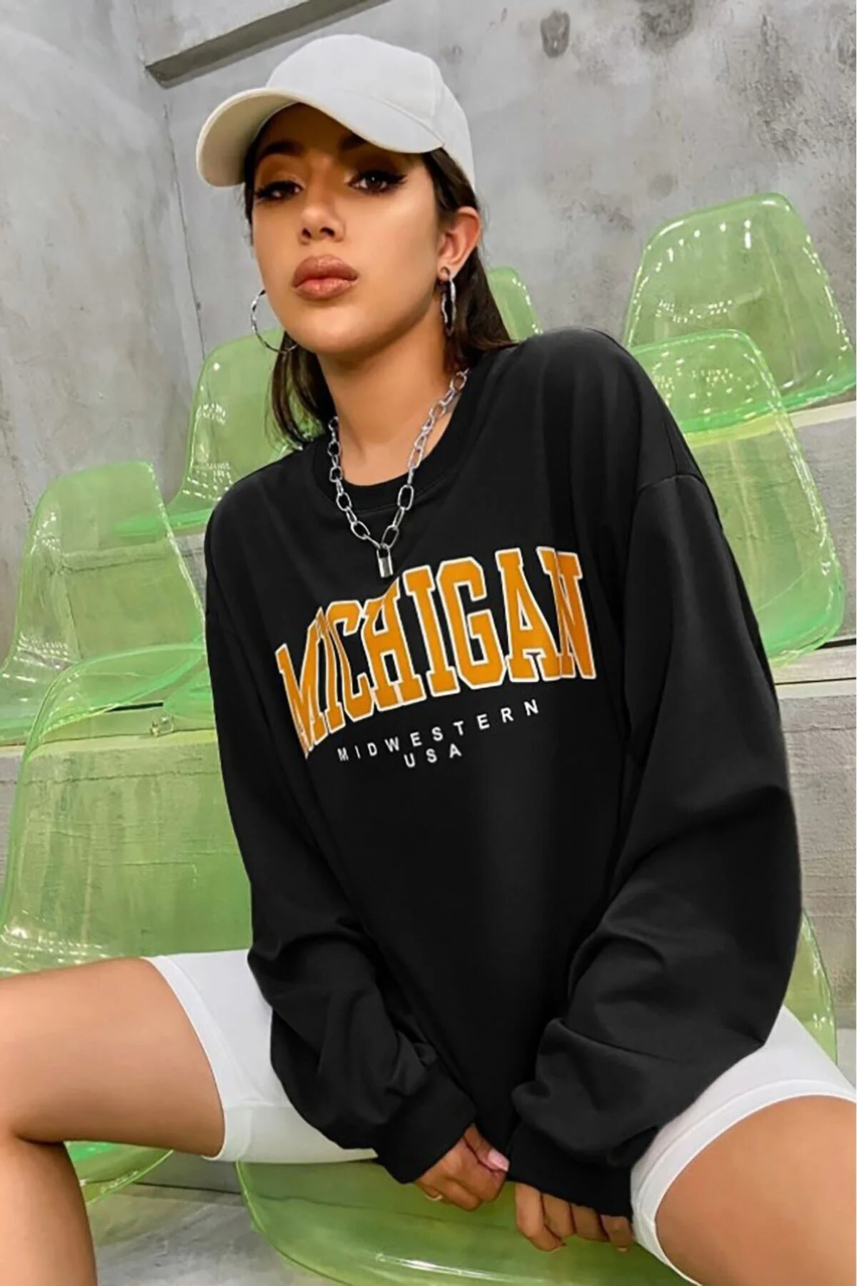 Bild von Madmext Schwarzes Sweatshirt „mad Girls“ für Damen - L