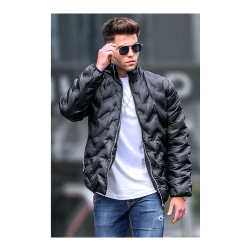 Bild von Madmext Winterjacke Schwarz Puffer für Herren - L