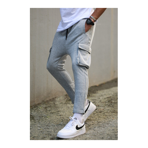 Bild von Madmext Graue Basic-Jogginghose Mit Seitentaschen für Herren - XL