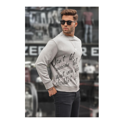 Bild von Madmext Sweatshirt Mit Rundhalsausschnitt In Grau für Herren
