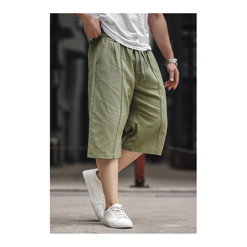 Bild von Madmext Shorts Khaki Mittlerer Bund für Herren - M