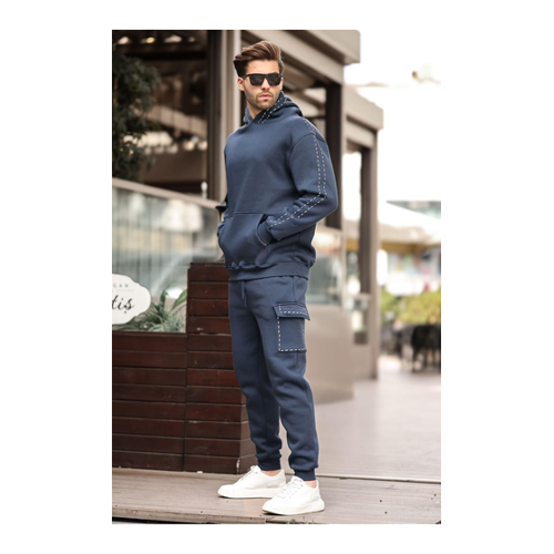 Bild von Madmext Trainingsanzug Dunkelblau Regular Fit für Herren - L