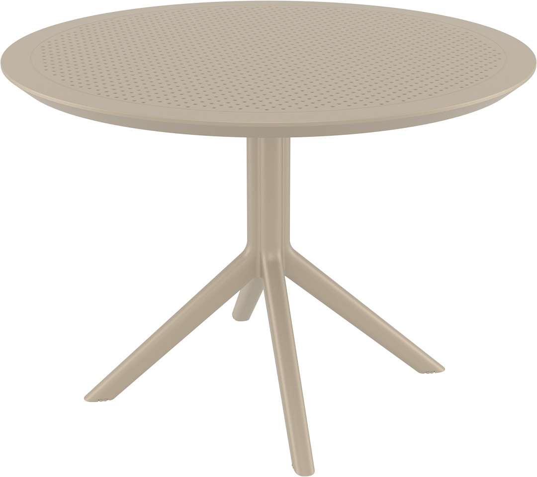 Bild von Siesta Sky 4-beiniger runder Tisch - 105 cm Durchmesser - taupe