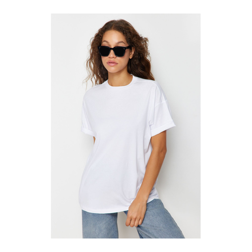 Bild von Trendyol Collection T-shirt mit Rundhalsausschnitt für Damen - Weiß