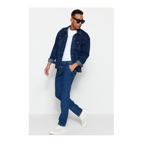 Bild von Trendyol Collection Indigofarbene Straight-fit-jeans für Herren - 33