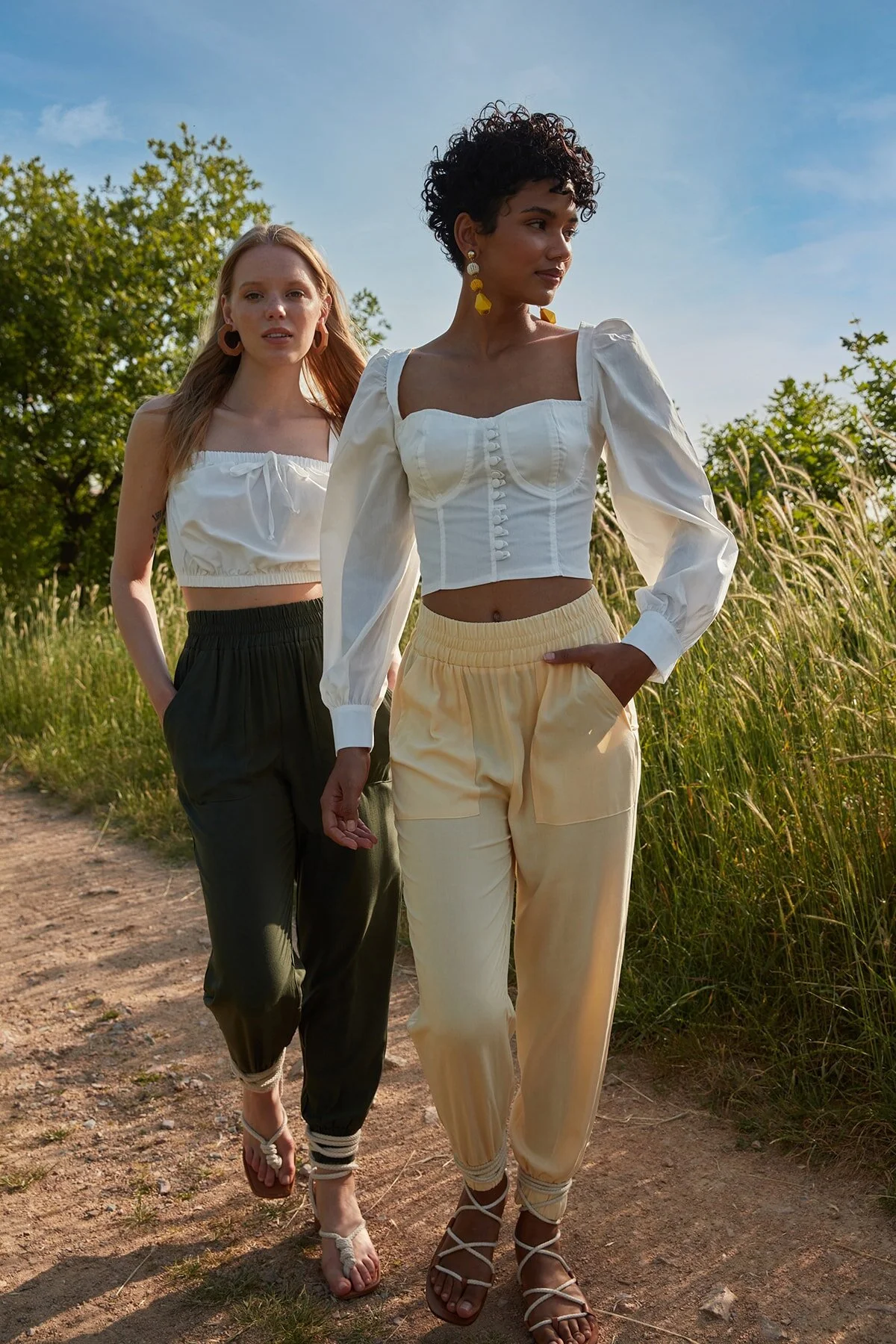 Bild von Trendyol Collection Gelbe Jogger-webhose Mit Hoher Taille für Damen - 34