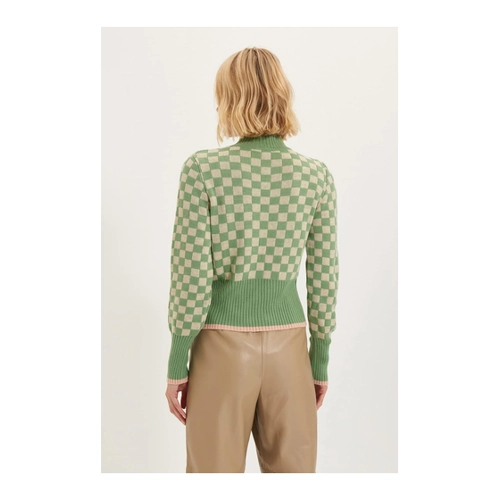 Bild von Trendyol Collection Ecru - Weicher, Strukturierter Basic-Strickpullover für Damen
