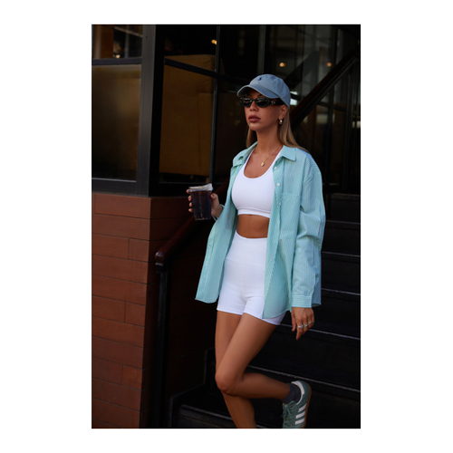 Bild von Trendyol Collection Weiße Restorer Strick-Sportshorts für Damen