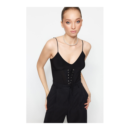 Bild von Eleganter Schwarzer Strickbody von Trendyol