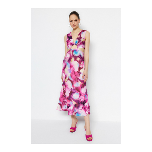 Bild von Trendyol Collection Design Rosa A-Linie Midi Kleid für Damen